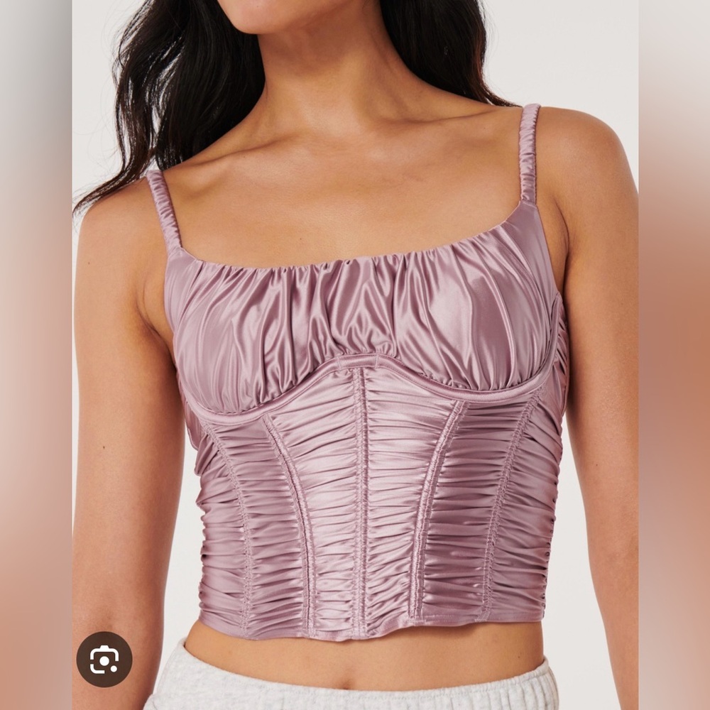 Hollister’s Gilly Hicks Satin Corset Top - Mauve